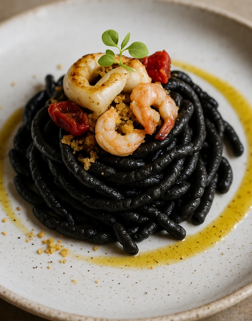 busiate gerecht met garnalen